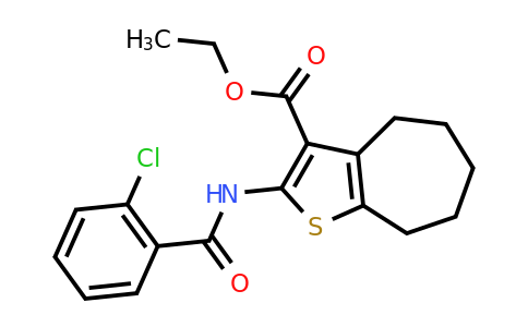 312949-43-2 | Ethyl 2-(2-chlorobenzamido)-5,6,7,8-tetrahydro-4H-cyclohepta[b]thiophene-3-carboxylate