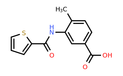 313260-44-5 | 4-Methyl-3-(thiophene-2-carboxamido)benzoic acid