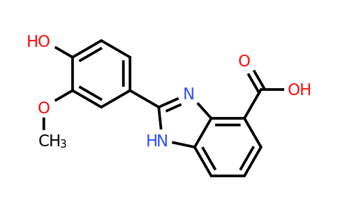 313278-98-7 | 2-(4-Hydroxy-3-methoxyphenyl)-1h-1,3-benzodiazole-4-carboxylic acid