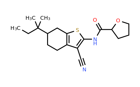 313385-99-8 | N-(3-cyano-6-(tert-pentyl)-4,5,6,7-tetrahydrobenzo[b]thiophen-2-yl)tetrahydrofuran-2-carboxamide