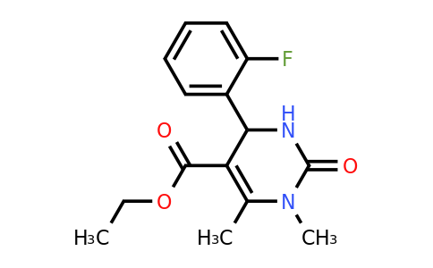 313391-66-1 | Ethyl 4-(2-fluorophenyl)-1,6-dimethyl-2-oxo-1,2,3,4-tetrahydropyrimidine-5-carboxylate