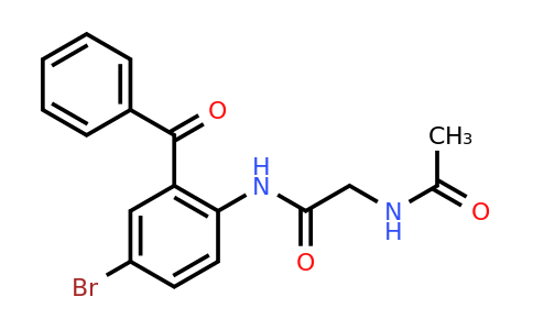 2-Acetamido-N-(2-benzoyl-4-bromophenyl)acetamide