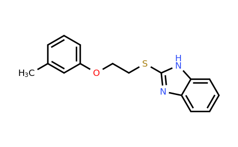 313518-10-4 | 2-{[2-(3-methylphenoxy)ethyl]sulfanyl}-1h-1,3-benzodiazole