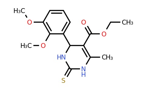 313533-44-7 | Ethyl 4-(2,3-dimethoxyphenyl)-6-methyl-2-thioxo-1,2,3,4-tetrahydropyrimidine-5-carboxylate