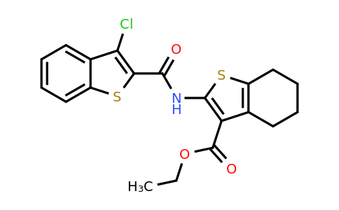313960-53-1 | Ethyl 2-(3-chlorobenzo[b]thiophene-2-carboxamido)-4,5,6,7-tetrahydrobenzo[b]thiophene-3-carboxylate