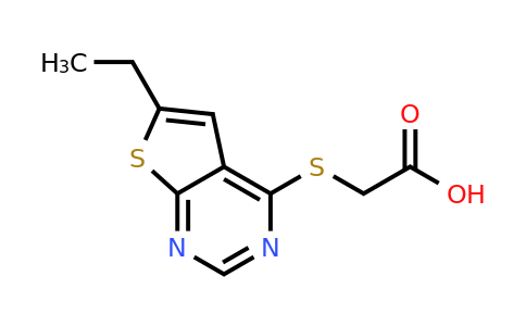 314034-15-6 | 2-((6-Ethylthieno[2,3-d]pyrimidin-4-yl)thio)acetic acid