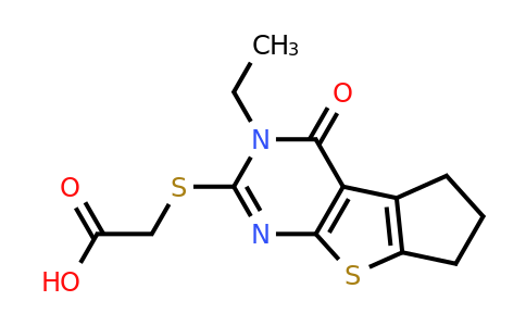 314041-85-5 | 2-[(3-Ethyl-3,5,6,7-tetrahydro-4-oxo-4H-cyclopenta[4,5]thieno[2,3-d]pyrimidin-2-yl)thio]acetic acid