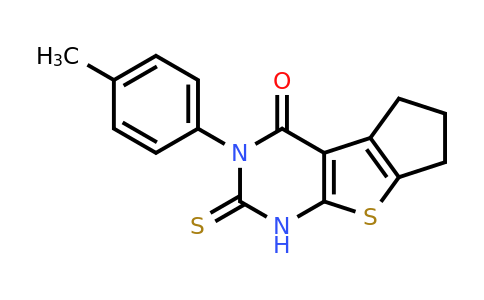 314041-93-5 | 11-(4-Methylphenyl)-10-sulfanyl-7-thia-9,11-diazatricyclo[6.4.0.0,2,6]dodeca-1(8),2(6),9-trien-12-one