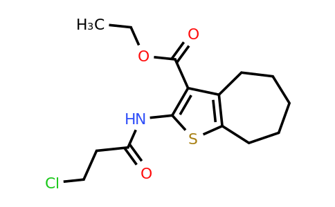314244-45-6 | Ethyl 2-(3-chloropropanamido)-5,6,7,8-tetrahydro-4H-cyclohepta[b]thiophene-3-carboxylate