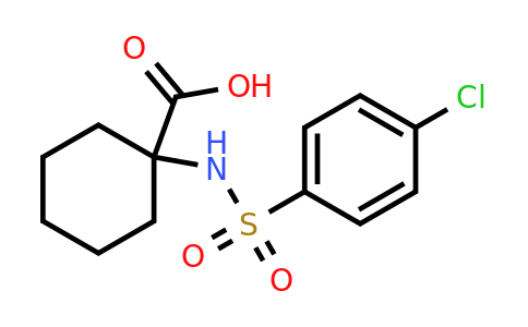 1-((4-Chlorophenyl)sulfonamido)cyclohexane-1-carboxylic acid