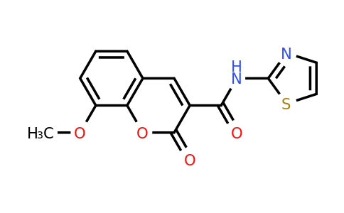 8-Methoxy-2-oxo-N-(thiazol-2-yl)-2H-chromene-3-carboxamide