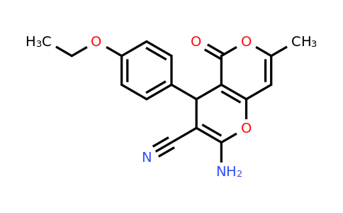 315246-05-0 | 2-Amino-4-(4-ethoxyphenyl)-7-methyl-5-oxo-4H,5H-pyrano[4,3-b]pyran-3-carbonitrile