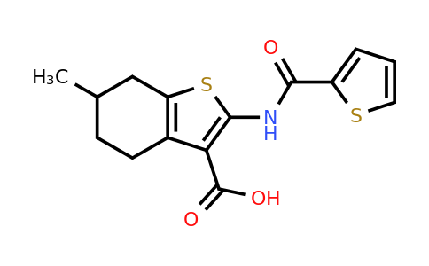 315679-26-6 | 6-Methyl-2-(thiophene-2-carboxamido)-4,5,6,7-tetrahydrobenzo[b]thiophene-3-carboxylic acid