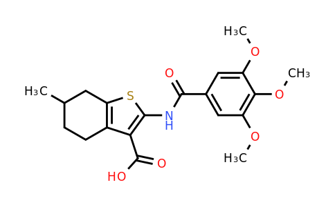 315682-47-4 | 6-Methyl-2-(3,4,5-trimethoxybenzamido)-4,5,6,7-tetrahydrobenzo[b]thiophene-3-carboxylic acid
