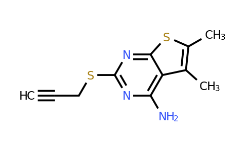 315695-36-4 | 5,6-Dimethyl-2-(prop-2-yn-1-ylthio)thieno[2,3-d]pyrimidin-4-amine