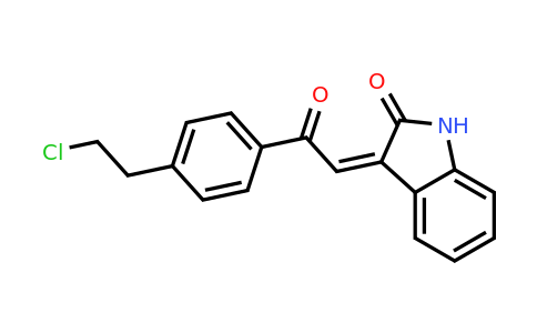 317842-32-3 | 3-[2-[4-(2-Chloroethyl)phenyl]-2-oxoethylidene]-1,3-dihydro-2H-indol-2-one