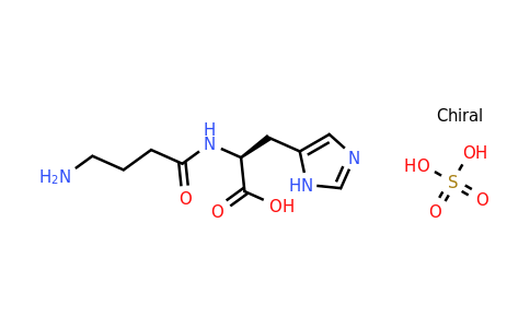 31952-91-7 | (4-Aminobutanoyl)-l-histidine compound with sulfuric acid (1:1)