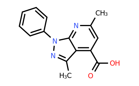 319923-90-5 | 3,6-Dimethyl-1-phenyl-1h-pyrazolo[3,4-b]pyridine-4-carboxylic acid