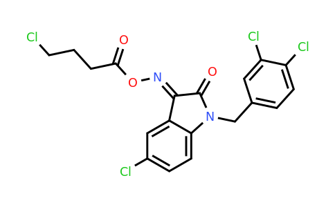 320420-78-8 | 5-chloro-1-[(3,4-dichlorophenyl)methyl]-1H-Indole-2,3-dione-3-[O-(4-chloro-1-oxobutyl)oxime]