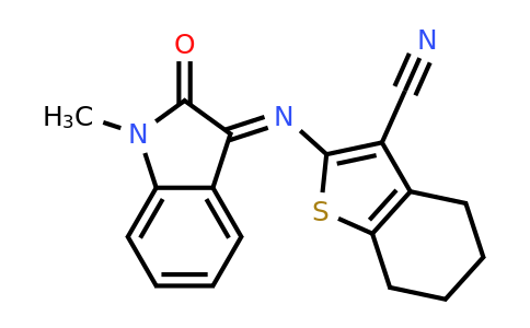 324022-74-4 | (E)-2-((1-methyl-2-oxoindolin-3-ylidene)amino)-4,5,6,7-tetrahydrobenzo[b]thiophene-3-carbonitrile