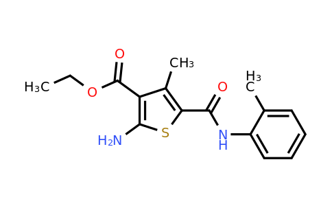 324568-52-7 | Ethyl 2-amino-4-methyl-5-(o-tolylcarbamoyl)thiophene-3-carboxylate
