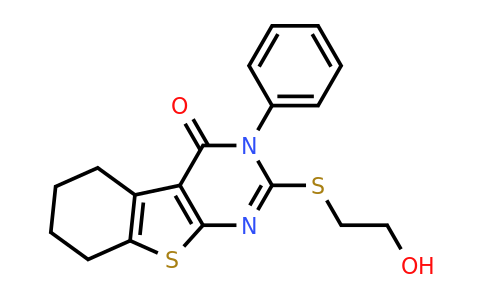 325700-59-2 | 5-[(2-hydroxyethyl)sulfanyl]-4-phenyl-8-thia-4,6-diazatricyclo[7.4.0.0,2,7]trideca-1(9),2(7),5-trien-3-one