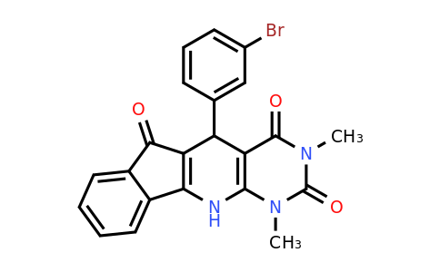 325746-94-9 | 5-(3-Bromophenyl)-5,11-dihydro-1,3-dimethyl-1H-indeno[2′,1′:5,6]pyrido[2,3-d]pyrimidine-2,4,6(3H)-trione