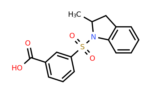 326619-13-0 | 3-[(2-methyl-2,3-dihydro-1H-indol-1-yl)sulfonyl]benzoic acid