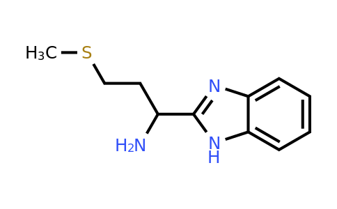 327072-88-8 | 1-(1h-Benzo[d]imidazol-2-yl)-3-(methylthio)propan-1-amine
