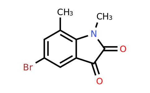 327982-93-4 | 5-Bromo-1,7-dimethyl-2,3-dihydro-1h-indole-2,3-dione
