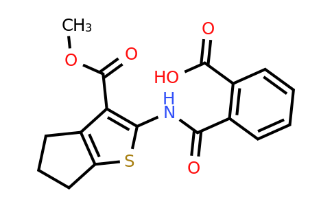 328024-25-5 | 2-((3-(Methoxycarbonyl)-5,6-dihydro-4H-cyclopenta[b]thiophen-2-yl)carbamoyl)benzoic acid