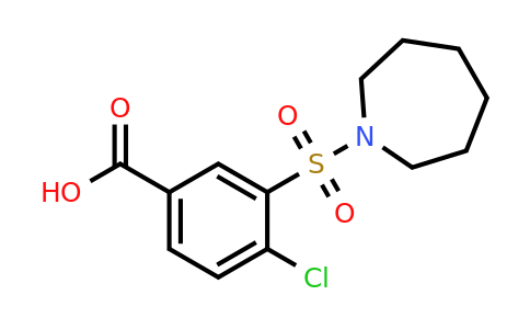 4-Chloro-3-[(hexahydro-1H-azepin-1-yl)sulfonyl]benzoic acid
