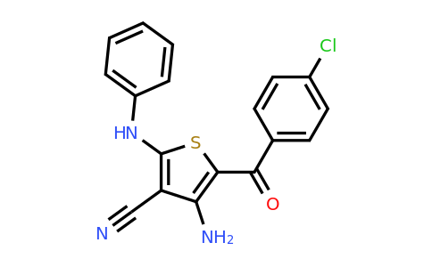 328262-53-9 | 4-Amino-5-(4-chlorobenzoyl)-2-(phenylamino)thiophene-3-carbonitrile