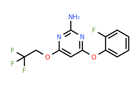 328561-73-5 | 4-(2-Fluorophenoxy)-6-(2,2,2-trifluoroethoxy)pyrimidin-2-amine