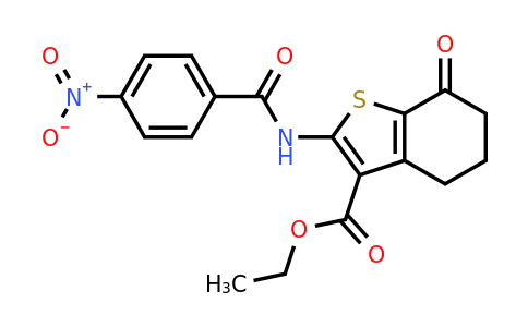 329059-84-9 | Ethyl 2-(4-nitrobenzamido)-7-oxo-4,5,6,7-tetrahydrobenzo[b]thiophene-3-carboxylate