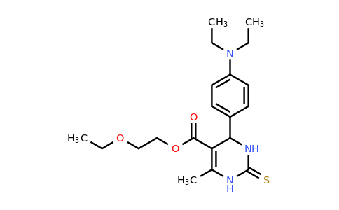 329062-31-9 | 2-Ethoxyethyl 4-(4-(diethylamino)phenyl)-6-methyl-2-thioxo-1,2,3,4-tetrahydropyrimidine-5-carboxylate