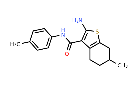 329067-63-2 | 2-Amino-6-methyl-N-(p-tolyl)-4,5,6,7-tetrahydrobenzo[b]thiophene-3-carboxamide