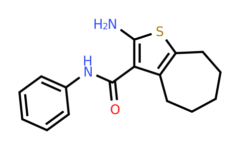329068-27-1 | 2-Amino-N-phenyl-5,6,7,8-tetrahydro-4H-cyclohepta[b]thiophene-3-carboxamide