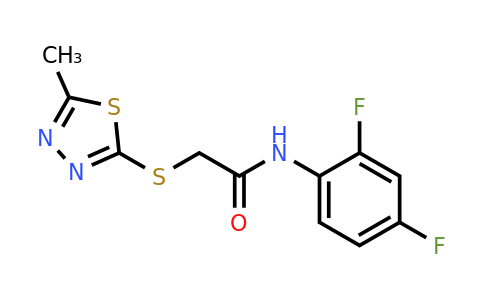329079-52-9 | N-(2,4-difluorophenyl)-2-((5-methyl-1,3,4-thiadiazol-2-yl)thio)acetamide