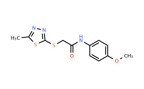 329079-69-8 | N-(4-methoxyphenyl)-2-((5-methyl-1,3,4-thiadiazol-2-yl)thio)acetamide