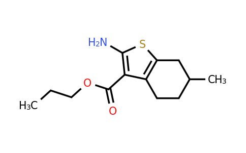 329222-92-6 | Propyl 2-amino-6-methyl-4,5,6,7-tetrahydrobenzo[b]thiophene-3-carboxylate