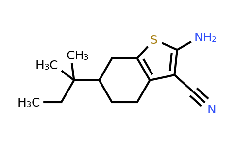 329222-98-2 | 2-Amino-6-(tert-pentyl)-4,5,6,7-tetrahydrobenzo[b]thiophene-3-carbonitrile