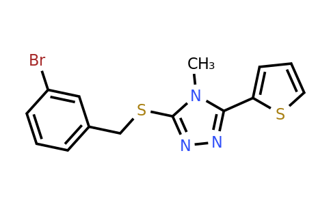 329699-46-9 | 3-((3-Bromobenzyl)thio)-4-methyl-5-(thiophen-2-yl)-4H-1,2,4-triazole