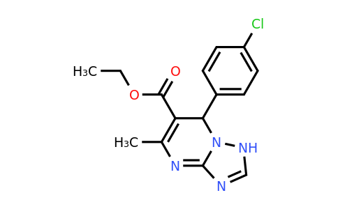 329796-03-4 | Ethyl 7-(4-chlorophenyl)-5-methyl-1,7-dihydro-[1,2,4]triazolo[1,5-a]pyrimidine-6-carboxylate