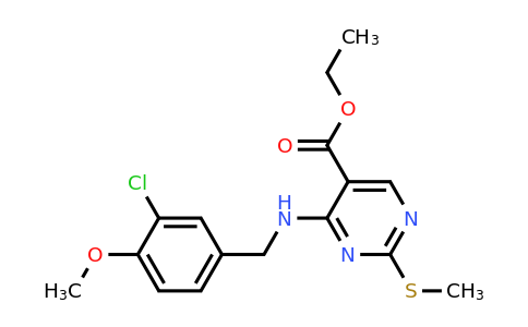 330785-81-4 | 4-(3-Chloro-4-methoxybenzylamino)-5-ethoxycarbonyl-2-methylthiopyrimidine