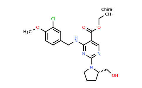 330785-83-6 | (S)-Ethyl 4-((3-chloro-4-methoxybenzyl)amino)-2-(2-(hydroxymethyl)pyrrolidin-1-yl)pyrimidine-5-carboxylate