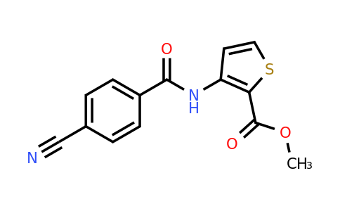 330942-99-9 | Methyl 3-(4-cyanobenzamido)thiophene-2-carboxylate