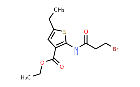 331666-25-2 | Ethyl 2-(3-bromopropanamido)-5-ethylthiophene-3-carboxylate