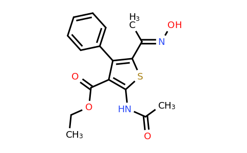 331760-56-6 | Ethyl (E)-2-acetamido-5-(1-(hydroxyimino)ethyl)-4-phenylthiophene-3-carboxylate