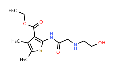 331760-58-8 | Ethyl 2-(2-((2-hydroxyethyl)amino)acetamido)-4,5-dimethylthiophene-3-carboxylate